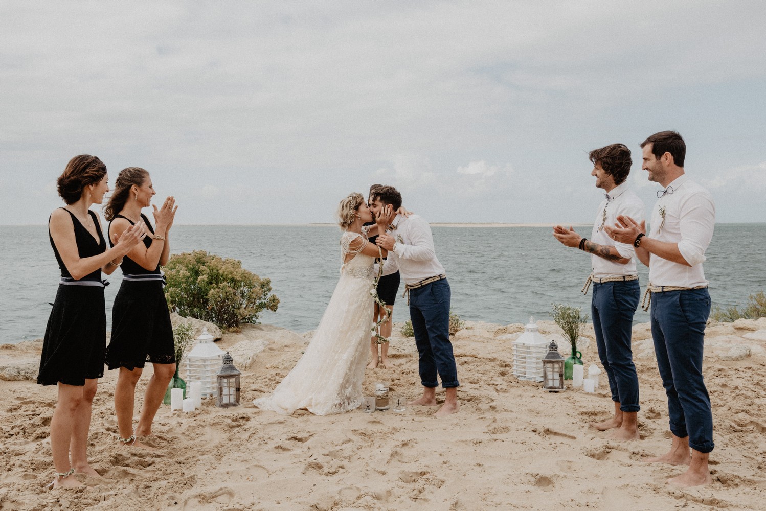 Un Mariage Intimiste Sur La Plage à Arcachon La Sœur De La