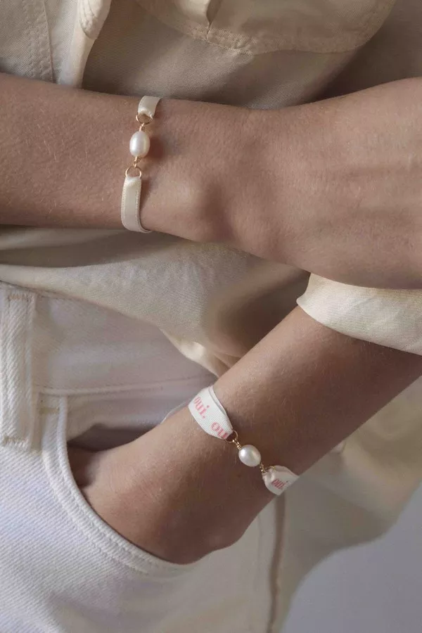 bracelet-ruban-de-mariée-perle-bazile-Provence - ©AndranedeBarry